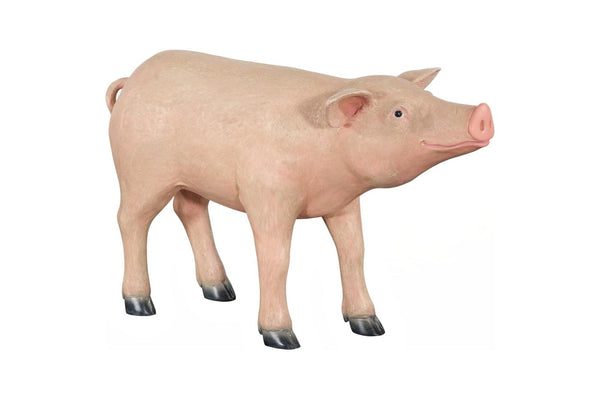 Phillips Collection Pig Resin Sculpture with Gel Coat Finish Modern Abstract Accent for Entryway or Shelf PH120918