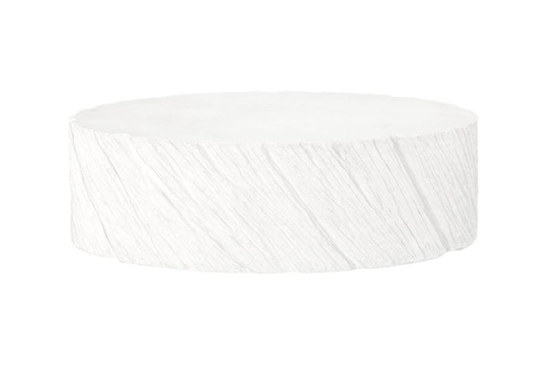 Phillips Collection Shear Oval Stone Composite Coffee Table Sculpted Relief Grooves for Modern Living Rooms PH121183
