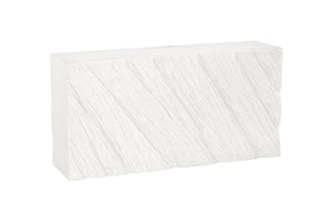 Phillips Collection Shear Sculptural Console Table Cast Resin Stone Finish Entryway Architectural Accent PH121184