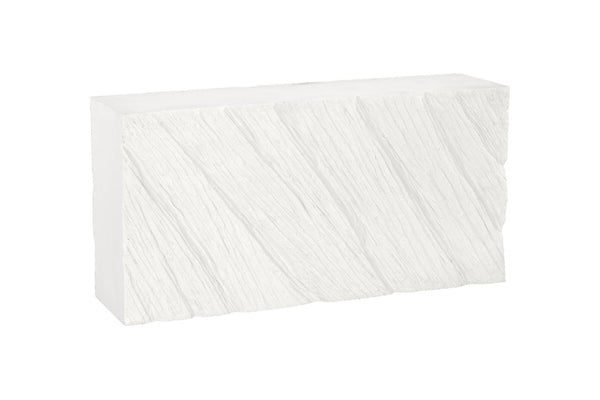 Phillips Collection Shear Sculptural Console Table Cast Resin Stone Finish Entryway Architectural Accent PH121184