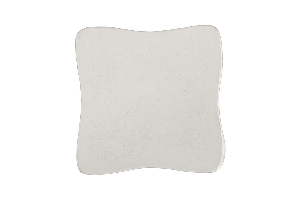 Phillips Collection Strata Sculptural Resin Side Table with Stone Finish and Carved Opening Accent PH121296