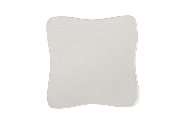 Phillips Collection Strata Sculptural Resin Side Table with Stone Finish and Carved Opening Accent PH121296