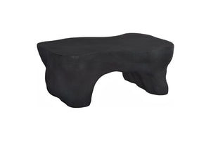 Phillips Collection Strata Sculptural Resin Stone Coffee Table with Carved Opening for Modern Living Rooms PH121981