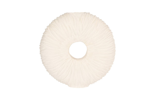 Phillips Collection Waves Circle Vase - Modern Organic Design in Off-White, Perfect for Dried Flowers or as Art Piece LG PH53119