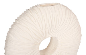 Phillips Collection Waves Circle Vase - Modern Organic Design in Off-White, Perfect for Dried Flowers or as Art Piece LG PH53119