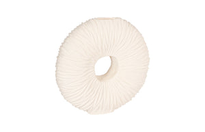 Phillips Collection Waves Circle Vase - Modern Organic Design in Off-White, Perfect for Dried Flowers or as Art Piece LG PH53119