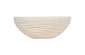 Phillips Collection Waves Bowl - Modern Organic Design Inspired By Nature's Patterns For Stylish Home Décor And Functionality Off White Resin Ph53123