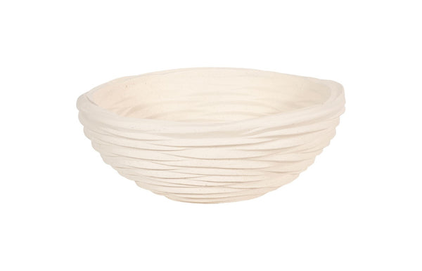 Phillips Collection Waves Bowl - Modern Organic Design Inspired By Nature's Patterns For Stylish Home Décor And Functionality Off White Resin Ph53124