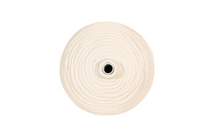 Phillips Collection Waves Sphere Vase - Contemporary Organic Design, Durable Composite, Inspired By Nature's Patterns Off White Resin Composite Ph53125