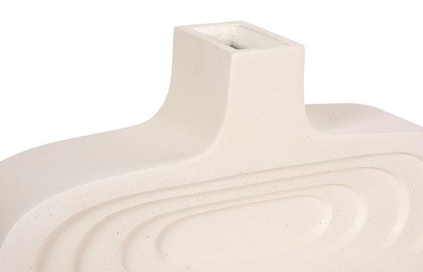 Phillips Collection Sonic Round Vase: Sculptural Off-White Decorative Accent for Modern Interiors and Floral Displays Wide PH53131
