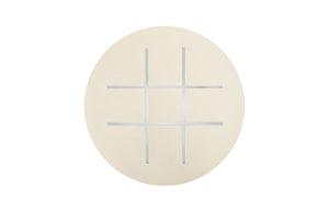 Phillips Collection Tic-Tac-Toe Stone – Oversized Off-White Resin Game for Stylish Indoor & Outdoor Fun and Décor PH54727