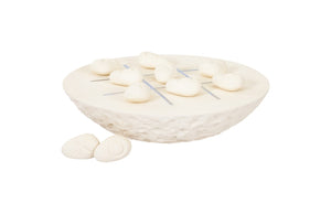 Phillips Collection Tic-Tac-Toe Stone – Oversized Off-White Resin Game for Stylish Indoor & Outdoor Fun and Décor PH54727