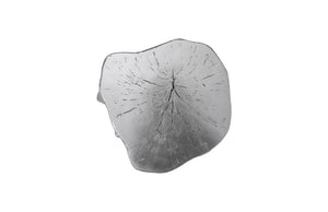 Phillips Collection Log Trunk Stool Cast Resin with Metallic Leaf Finish Sculptural Accent for Modern Interiors Silver PH55914