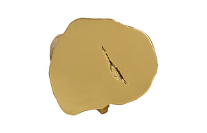 Phillips Collection Log Stool – Sculptural Accent with Silver Leaf Finish for Modern Spaces and Versatile Use Gold Leaf, LG PH56278