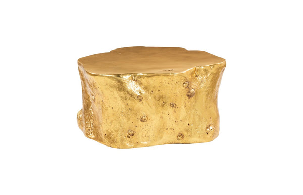 Phillips Collection Log Coffee Table - Glamorous Natural Charm with Sculptural Design for Modern Eclectic Interiors Gold Leaf PH56282