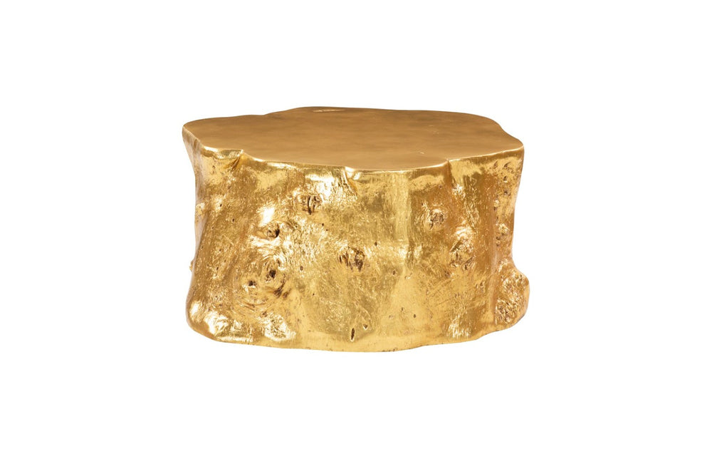 Phillips Collection Log Coffee Table - Glamorous Natural Charm with Sculptural Design for Modern Eclectic Interiors Gold Leaf PH56282