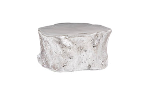 Phillips Collection Log Coffee Table - Glamorous Natural Charm with Sculptural Design for Modern Eclectic Interiors Silver Leaf PH56283