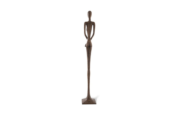 Phillips Collection Lottie Sculpture - Mid-Century Modern Elegance with Handcrafted Texture for Stylish Home Decor Bronze Finish, Resin PH56284