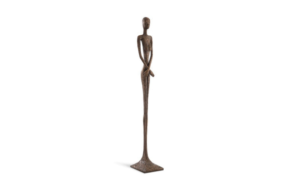 Phillips Collection Lottie Sculpture - Mid-Century Modern Elegance with Handcrafted Texture for Stylish Home Decor Bronze Finish, Resin PH56284