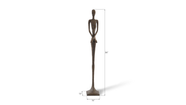 Phillips Collection Lottie Sculpture - Mid-Century Modern Elegance with Handcrafted Texture for Stylish Home Decor Bronze Finish, Resin PH56284