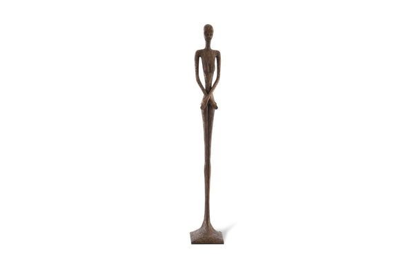 Phillips Collection Lottie Sculpture - Mid-Century Modern Elegance with Handcrafted Texture for Stylish Home Decor Bronze Finish, Resin PH56284