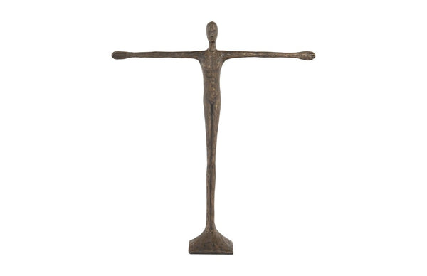 Phillips Collection Ollie Elongated Figure Sculpture Resin Bronze Finish Artistic Accent for Shelf or Console PH56289