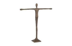 Phillips Collection Ollie Elongated Figure Sculpture Resin Bronze Finish Artistic Accent for Shelf or Console PH56289