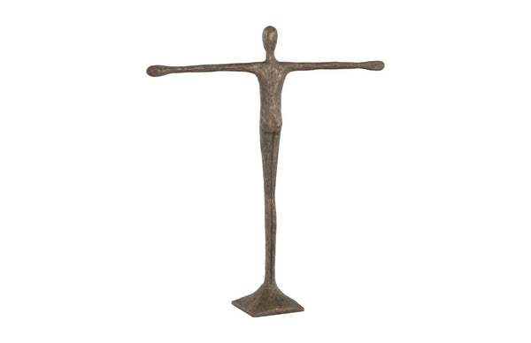 Phillips Collection Ollie Elongated Figure Sculpture Resin Bronze Finish Artistic Accent for Shelf or Console PH56289