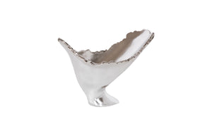 Phillips Collection Burled Decorative Vase – Modern Organic Charm in Durable Composite for Stylish Home Accents Silver Leaf PH56704