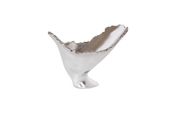 Phillips Collection Burled Decorative Vase – Modern Organic Charm in Durable Composite for Stylish Home Accents Silver Leaf PH56704