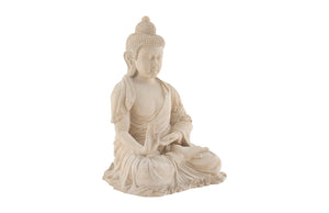 Phillips Collection Enchanting Buddha Sculpture: Serene Eastern Statuary for Contemporary Spaces and Meditation Corners Roman Stone PH56710
