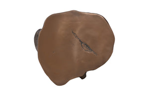 Phillips Collection Log Stool – Sculptural Accent with Silver Leaf Finish for Modern Spaces and Versatile Use Bronze, LG PH56724