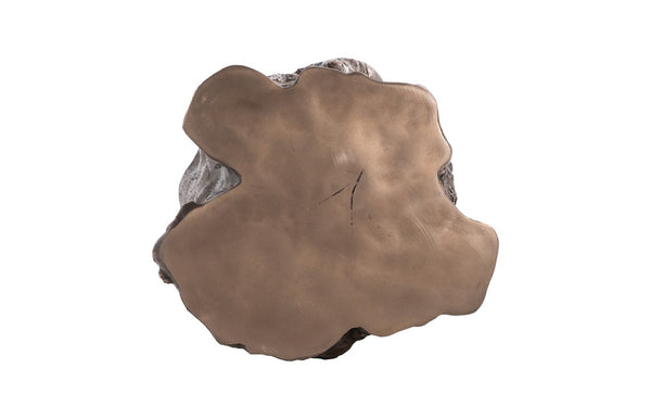 Phillips Collection Log Side Table – Chic Modern Accent Table with Rustic Textures for Living Room or Bedroom Decor Bronze PH56725