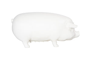 Phillips Collection Pig Sculpture - Handcrafted Playful Art In Matte White Finish For Indoor & Outdoor Spaces Off White Resin Ph57266