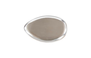 Phillips Collection River Stone Coffee Table in Silver Leaf - Sculptural Organic Design with Rounded Edges for Safety PH57484