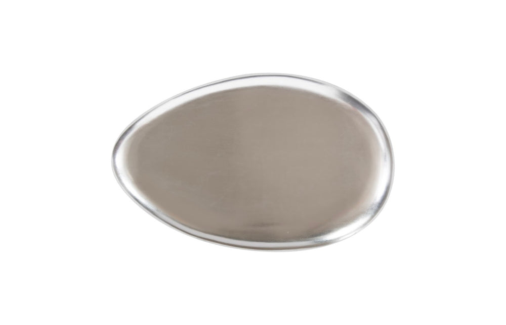 Phillips Collection River Stone Coffee Table in Silver Leaf - Sculptural, Organic Design for Modern Living Rooms PH57486
