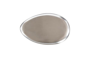 Phillips Collection River Stone Coffee Table in Silver Leaf - Sculptural, Organic Design for Modern Living Rooms PH57486
