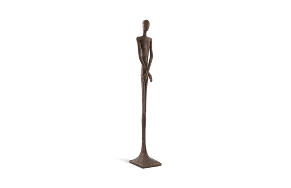 Phillips Collection Lloyd Sculpture - Striking Mid-Century Modern Accent with Textured Finish for Stylish Home Decor Resin, Bronze Finish PH57487