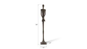 Phillips Collection Lloyd Sculpture - Striking Mid-Century Modern Accent with Textured Finish for Stylish Home Decor Resin, Bronze Finish PH57487