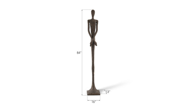 Phillips Collection Lloyd Sculpture - Striking Mid-Century Modern Accent with Textured Finish for Stylish Home Decor Resin, Bronze Finish PH57487