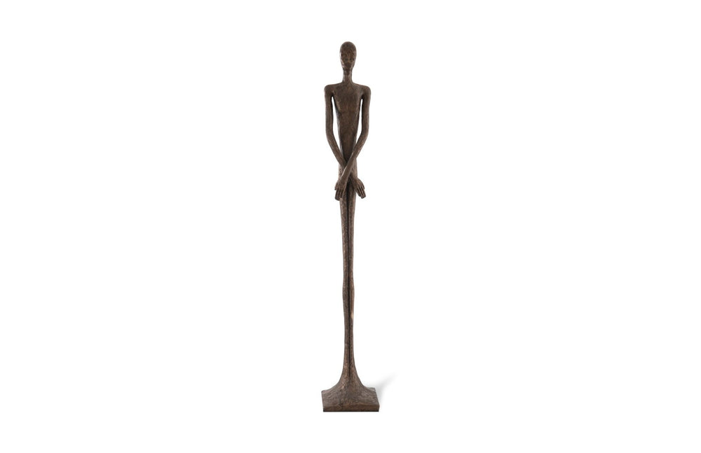 Phillips Collection Lloyd Sculpture - Striking Mid-Century Modern Accent with Textured Finish for Stylish Home Decor Resin, Bronze Finish PH57487