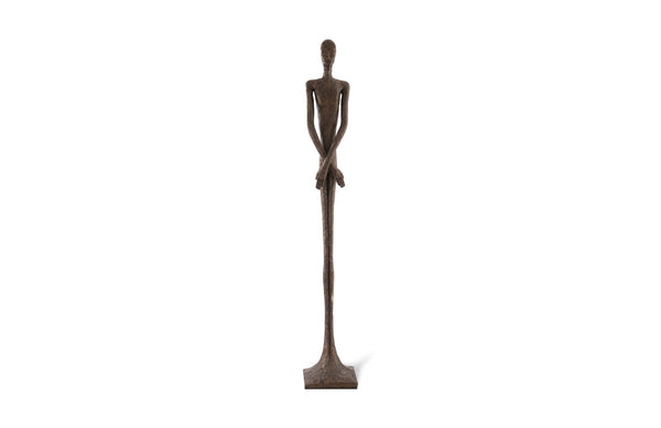 Phillips Collection Lloyd Sculpture - Striking Mid-Century Modern Accent with Textured Finish for Stylish Home Decor Resin, Bronze Finish PH57487