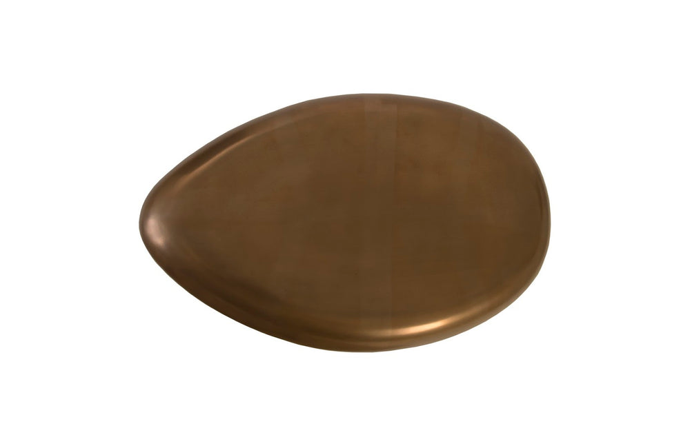 Phillips Collection River Stone Small Bronze Coffee Table – Organic Elegance, Versatile Design for Modern Living Spaces PH57908