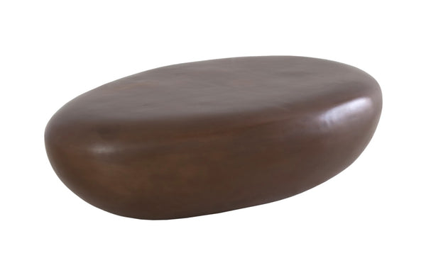 Phillips Collection River Stone Coffee Table - Large Bronze Design, Organic Shape, Durable & Stylish for Modern Spaces PH58491