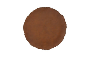 Phillips Collection Cast Oil Drum Wall Discs - Industrial Glamour for Modern Spaces, Striking Decor for Any Room Resin, Rust Finish, Set of 4 PH58501