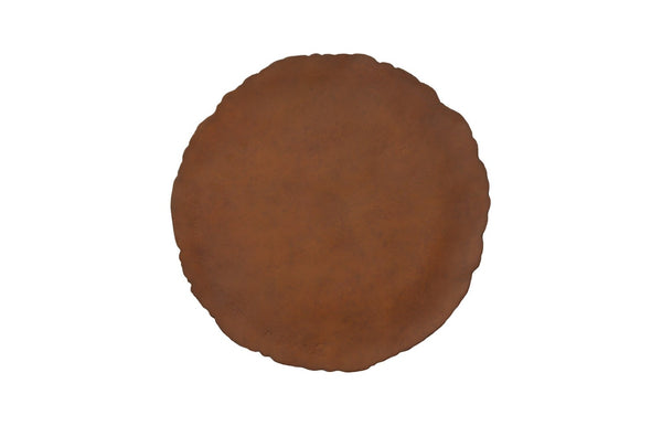 Phillips Collection Cast Oil Drum Wall Discs - Industrial Glamour for Modern Spaces, Striking Decor for Any Room Resin, Rust Finish, Set of 4 PH58501