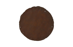 Phillips Collection Cast Oil Drum Wall Discs - Industrial Glamour for Modern Spaces, Striking Decor for Any Room Resin, Rust Finish, Set of 4 PH58501
