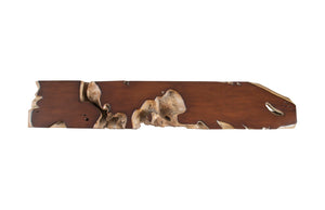 Phillips Collection Freeform Console Table - Sculptural Elegance in Hand-Applied Silver Finish for Modern Interiors Faux Bois, LG PH58768