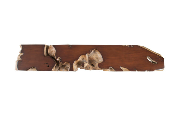 Phillips Collection Freeform Console Table - Sculptural Elegance in Hand-Applied Silver Finish for Modern Interiors Faux Bois, LG PH58768
