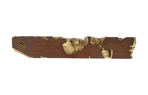 Phillips Collection Freeform Console Table - Sculptural Elegance in Hand-Applied Silver Finish for Modern Interiors Gold Leaf, Faux Bois, LG PH59175
